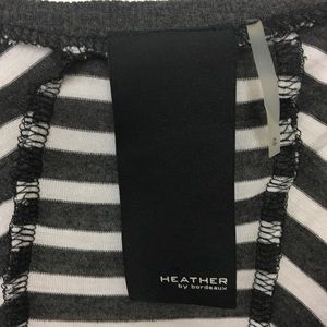 H by bordeaux Tops - Heather by Bordeaux Gray Jersey Striped Tee H by bordeaux Tops - Heather by Bordeaux Gray Jersey Striped Tee